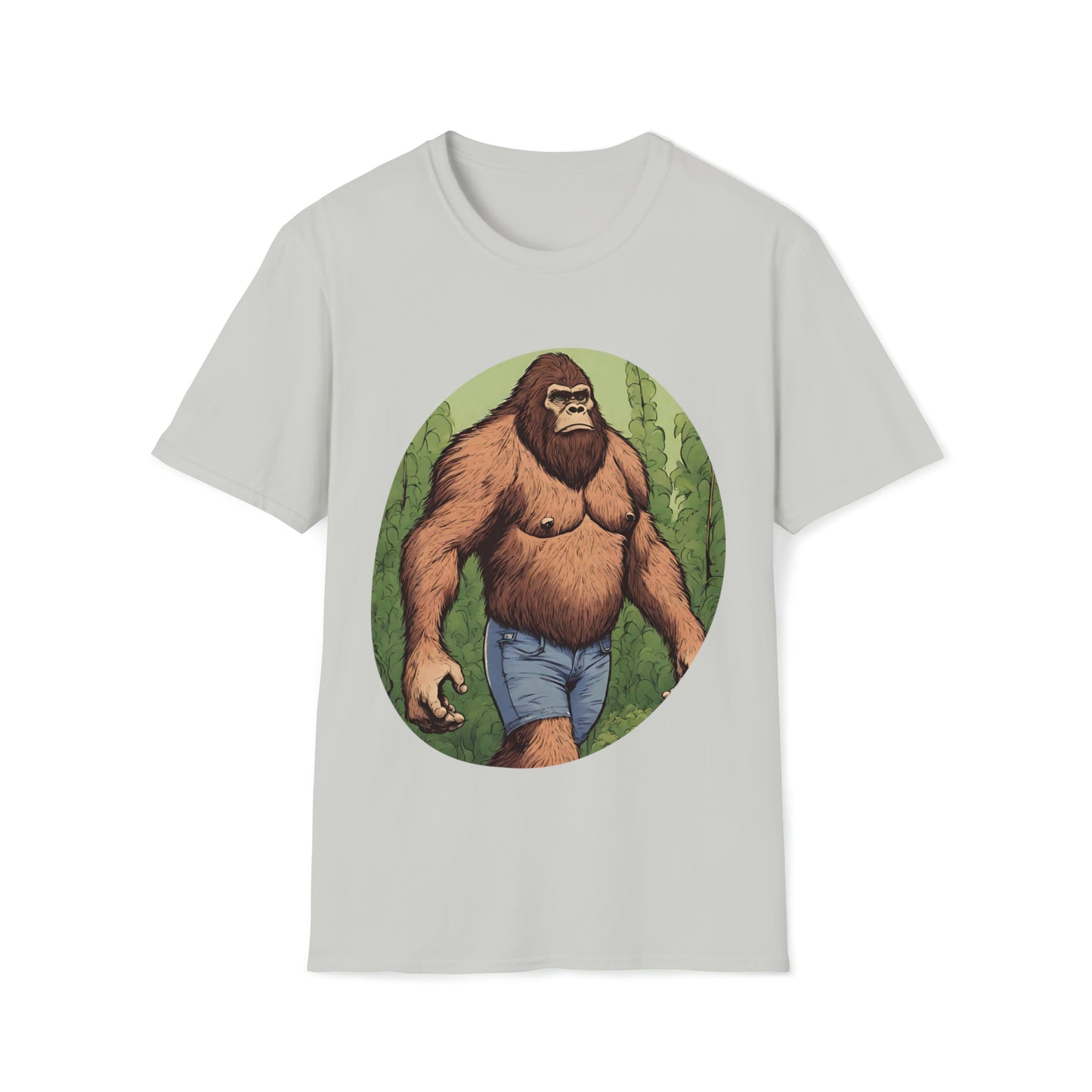 Bigfoot in Jorts • Unisex Softstyle T-Shirt